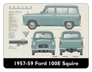 Ford Squire 100E 1957-59 Mouse Mat